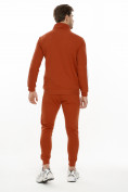 Оптом Спортивный костюм трикотажный оранжевого цвета 9153O в Екатеринбурге, фото 3