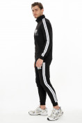 Оптом Спортивный костюм трикотажный черного цвета 9153Ch в Перми, фото 3