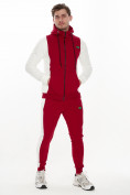 Оптом Спортивный костюм трикотажный красного цвета 9154Kr в Перми