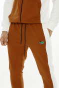Оптом Спортивный костюм трикотажный коричневого цвета 9154K в Перми, фото 6