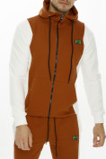 Оптом Спортивный костюм трикотажный коричневого цвета 9154K в Перми, фото 9