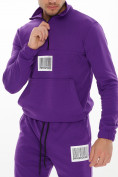 Оптом Спортивный костюм анорак фиолетового цвета 9155F в Казани, фото 12