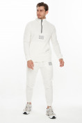 Оптом Спортивный костюм анорак белого цвета 9155Bl