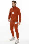 Оптом Спортивный костюм анорак оранжевого цвета 9155O в  Красноярске, фото 3