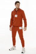 Оптом Спортивный костюм анорак оранжевого цвета 9155O, фото 4