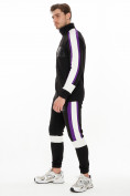 Оптом Спортивный костюм трикотажный черного цвета 9156Ch в Перми, фото 3