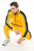 Оптом Спортивный костюм трикотажный горчичного цвета 9157G в Екатеринбурге, фото 6