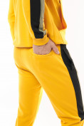 Оптом Спортивный костюм трикотажный горчичного цвета 9157G в Екатеринбурге, фото 9