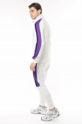 Оптом Спортивный костюм трикотажный белого цвета 9157Bl в Казани, фото 2