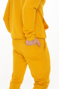 Оптом Спортивный костюм трикотажный горчичного цвета 9159G в Перми, фото 9