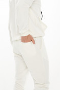 Оптом Спортивный костюм трикотажный белого цвета 9159Bl в Перми, фото 7