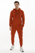 Оптом Спортивный костюм трикотажный оранжевого цвета 9159O в Казани