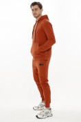 Оптом Спортивный костюм трикотажный оранжевого цвета 9159O в Екатеринбурге, фото 2