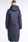 Оптом Куртка зимняя женская молодежная стеганная темно-серого цвета 9163_29TC, фото 4