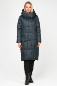 Оптом Куртка зимняя женская молодежная стеганная темно-серого цвета 9163_03TC