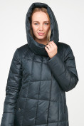 Оптом Куртка зимняя женская молодежная стеганная темно-серого цвета 9163_03TC, фото 7