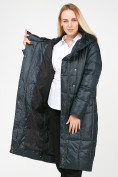 Оптом Куртка зимняя женская молодежная стеганная темно-серого цвета 9163_03TC в  Красноярске, фото 9