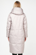 Оптом Куртка зимняя женская молодежная стеганная бежевого цвета 9163_28B в Санкт-Петербурге, фото 4