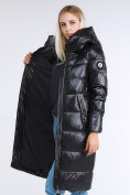 Оптом Куртка зимняя женская молодежное черного цвета 9175_01Ch в Нижнем Новгороде, фото 4