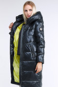 Оптом Куртка зимняя женская молодежное темно-серого цвета 9175_03TC, фото 2