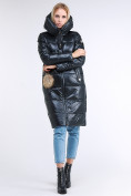Оптом Куртка зимняя женская молодежное темно-серого цвета 9175_03TC в  Красноярске
