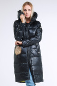 Оптом Куртка зимняя женская молодежное темно-серого цвета 9175_03TC, фото 3