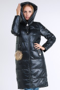 Оптом Куртка зимняя женская молодежное темно-серого цвета 9175_03TC в Перми, фото 6