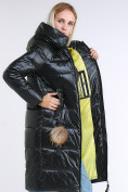 Оптом Куртка зимняя женская молодежное темно-зеленого цвета 9175_13TZ в Самаре, фото 2