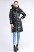 Оптом Куртка зимняя женская молодежная черного цвета 9179_03TC