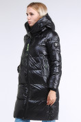 Оптом Куртка зимняя женская молодежная черного цвета 9179_01Ch в Волгоградке, фото 2