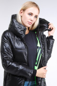 Оптом Куртка зимняя женская молодежная черного цвета 9179_01Ch в Перми, фото 5