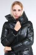 Оптом Куртка зимняя женская молодежная черного цвета 9179_03TC в  Красноярске, фото 7