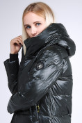 Оптом Куртка зимняя женская молодежная черного цвета 9179_03TC в Казани, фото 8