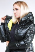 Оптом Куртка зимняя женская молодежная темно-зеленого цвета 9179_13TZ, фото 7