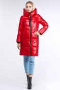 Оптом Куртка зимняя женская молодежная красного цвета 9179_14Kr в Волгоградке