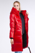 Оптом Куртка зимняя женская молодежная красного цвета 9179_14Kr в Новосибирске, фото 3