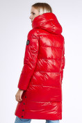 Оптом Куртка зимняя женская молодежная красного цвета 9179_14Kr в Санкт-Петербурге, фото 5