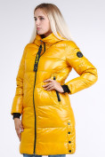 Оптом Куртка зимняя женская молодежная желтого цвета 9179_40J в Новосибирске, фото 4