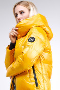 Оптом Куртка зимняя женская молодежная желтого цвета 9179_40J в Перми, фото 8