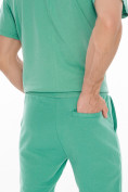 Оптом Костюм джоггеры с футболкой салатового цвета 9181Sl, фото 9