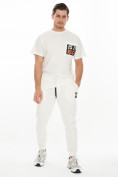Оптом Костюм джоггеры с футболкой белого цвета 9181Bl, фото 8