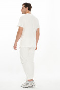 Оптом Костюм джоггеры с футболкой белого цвета 9181Bl, фото 2