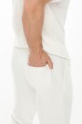 Оптом Костюм джоггеры с футболкой белого цвета 9181Bl, фото 6