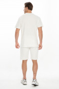 Оптом Костюм шорты и футболка белого цвета 9182Bl, фото 5