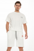 Оптом Костюм шорты и футболка белого цвета 9182Bl в Перми