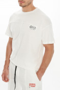 Оптом Костюм шорты и футболка белого цвета 9182Bl, фото 7