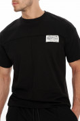 Оптом Костюм шорты и футболка черного цвета 9182Ch, фото 7