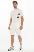 Оптом Костюм шорты и футболка белого цвета 9183Bl в Перми