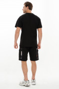 Оптом Костюм шорты и футболка черного цвета 9183Ch в Перми, фото 3