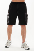 Оптом Костюм шорты и футболка черного цвета 9183Ch в Перми, фото 4